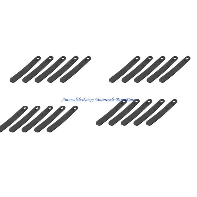 H7BD Rubberized Anti Slip Cable Ties With Double Locking Clips Secure Motorcycle Electric Vehicle Wiring Harness Vibration Proof