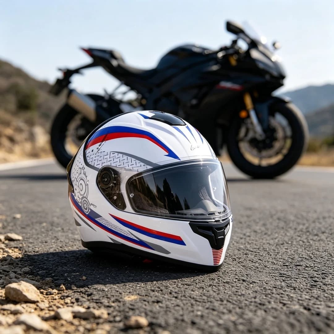 Unisex Full Face Motorcycle Helmet DOT Certified for Mountain Road Off-Road Electric Bike Winter Rally Four Seasons Protection