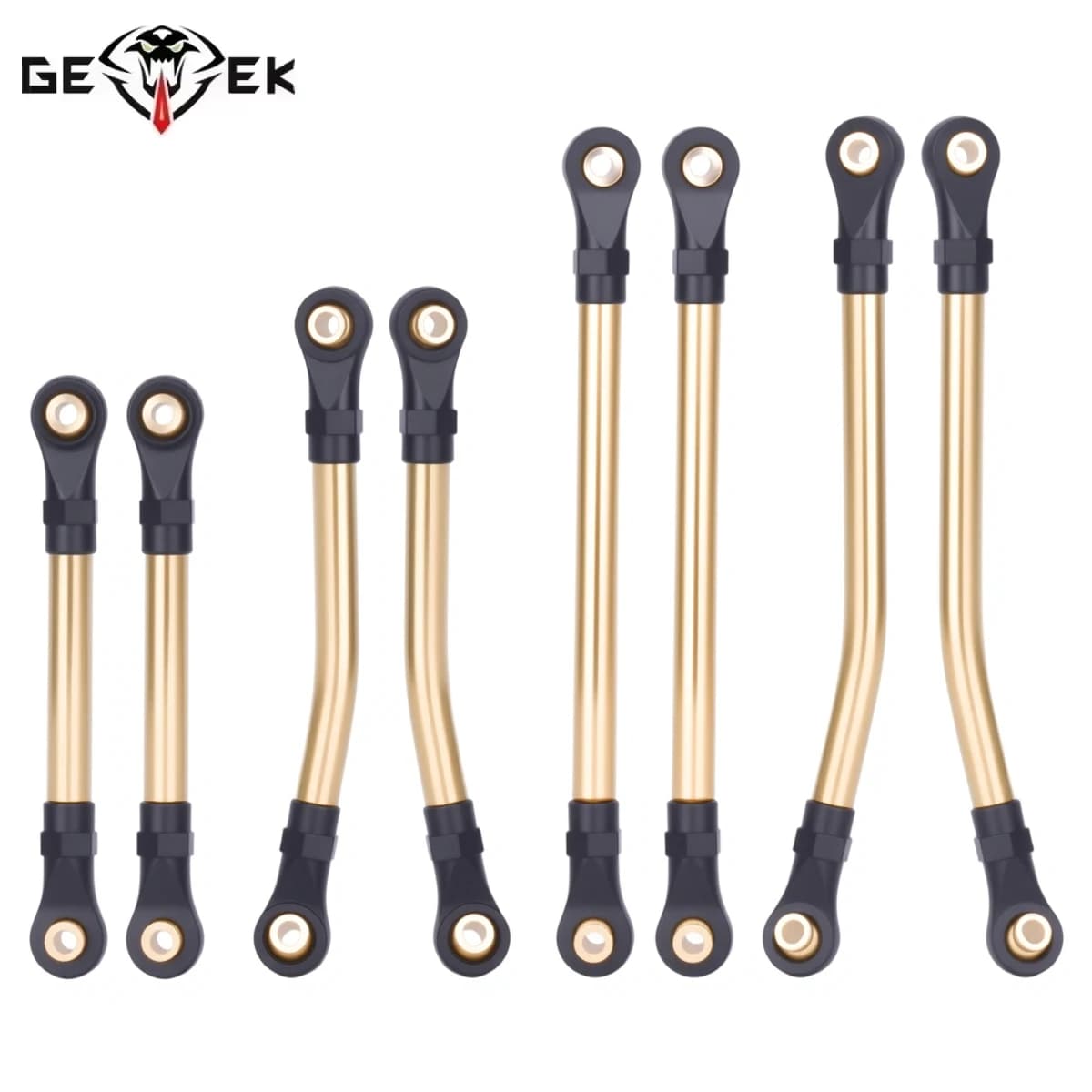 8 pezzi in ottone TRX4M collegamenti set per 1/18 RC Crawler Car TRX4-M telaio Defender Bronco sospensione parti di aggiornamento ad alta distanza