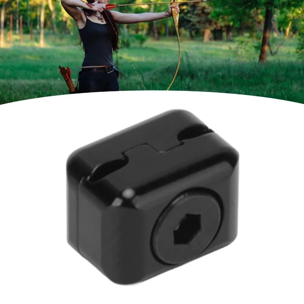 Aluminum Alloy Arrow Rest Cable Clamp Vibration Reduction Bowstring Adjustment Knob Drop Away Arrow Rest Archery Target Practice