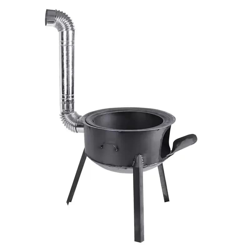 48cm Portable Detachable Outdoor Cooking Stove Movable Camping Firewood Camping Wood Stove for BBQ Picnic Hiking Heating Cooking