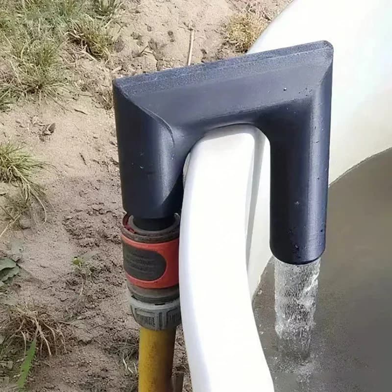 Set Universale da 7 Pezzi 90 ° Adattatore a gomito per tubo da giardino, anti-attorcigliamento, a connessione rapida, a prova di perdite, per irrigazione esterna, irrigazione prato, linea acqua camper
