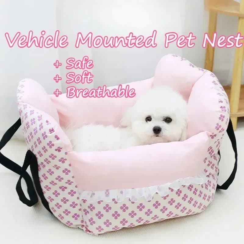 Cuccia per Cani, Gatti, Conigli, Volpi e Altri Animali Domestici, da Montare su Veicoli, Calda, Morbida, Spessa, Confortevole, Resistente, Lavabile in Lavatrice, Spaziosa