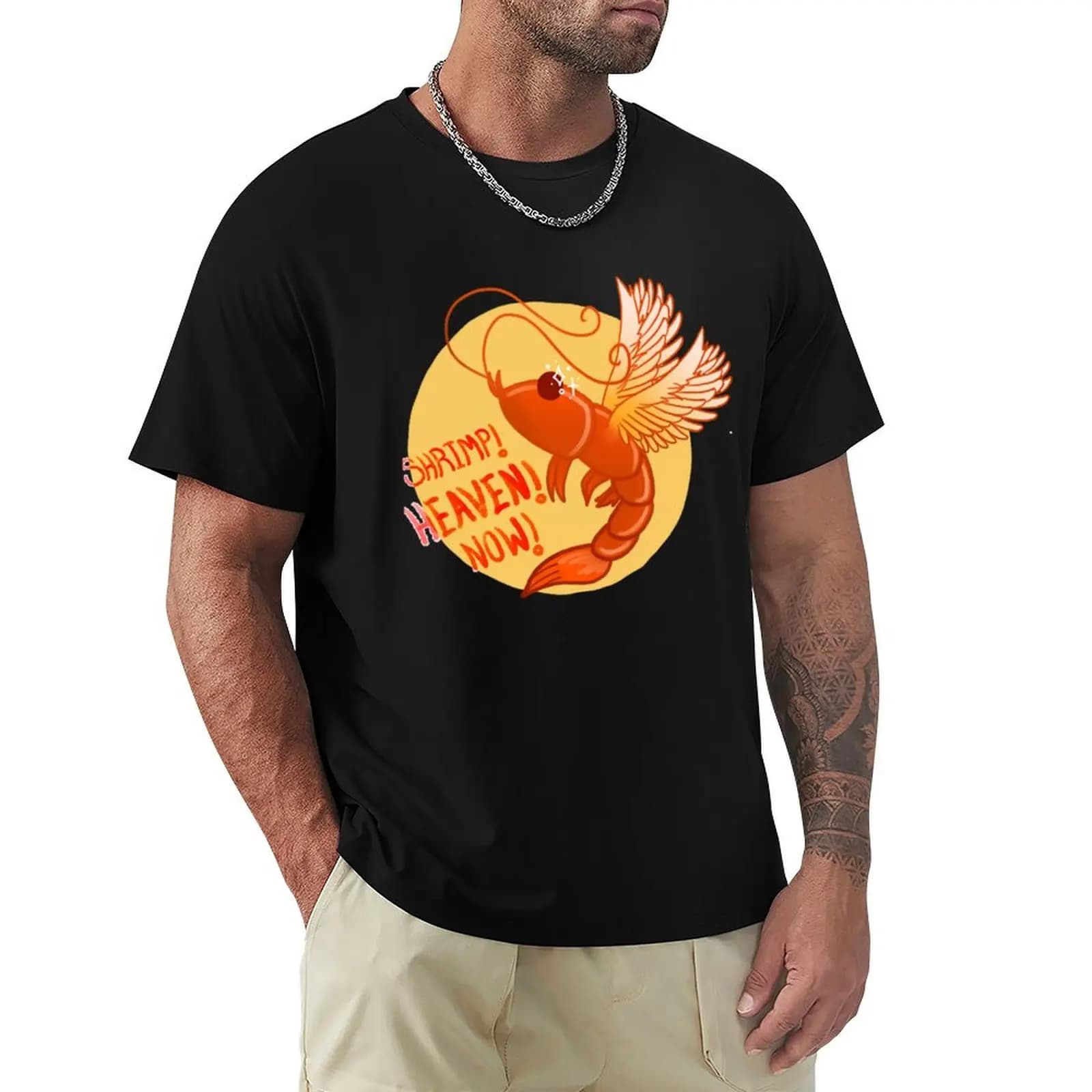 T-shirt Shrimp Heaven Now, top da allenamento anti-sudore