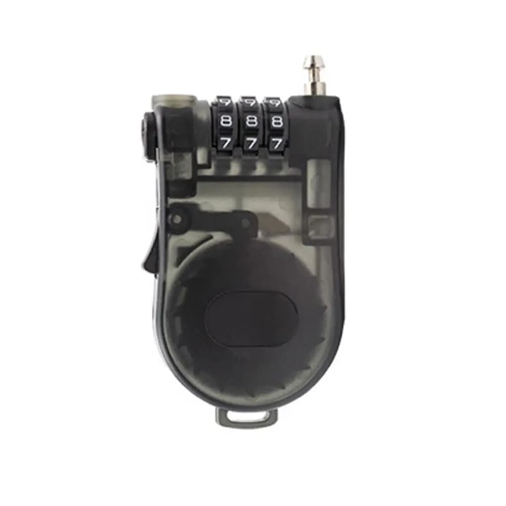 Cavo in acciaio Corda telescopica Sicurezza Password a 3 cifre Lucchetto Lucchetto per casco moto Lucchetto a combinazione per bagagli Accessori da viaggio