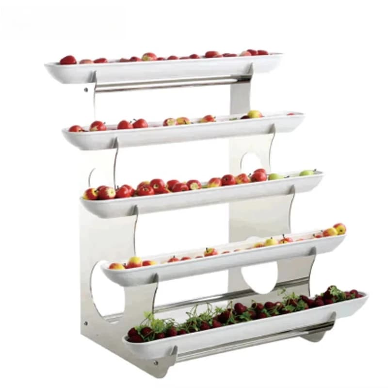 Accessori per Buffet di Dolci, Supporto in Ceramica con Struttura in Acciaio Inox, Espositore per Frutta Secca