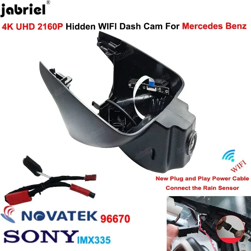 4K Auto Dvr Dash Cam Macchina Fotografica Wifi Dashcam Registratore Per Mercedes Benz Smart 453 per Mercedes Smart fortwo forfour 453 2015 - 2021