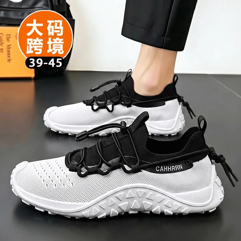 Summer Convenient Slip On Knit Sneakers For Men Soft Comfort Insole Flexible Anti Skid Bottom Daily Casual Wear Outdoor Jogging