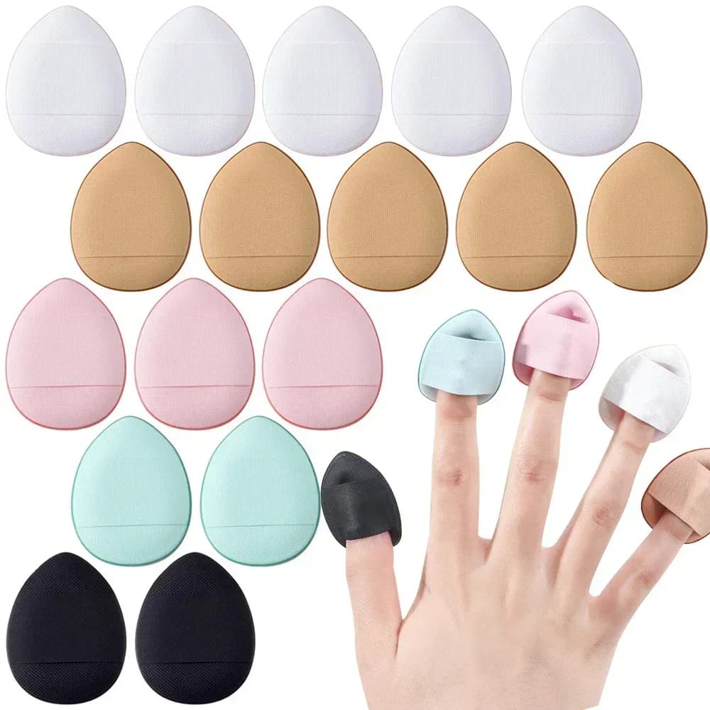 Set di 3/10 Mini Spugnette per Trucco, Applicatori per Correttore e Fondotinta, Utilizzo a Secco e Umido, Strumenti Cosmetici