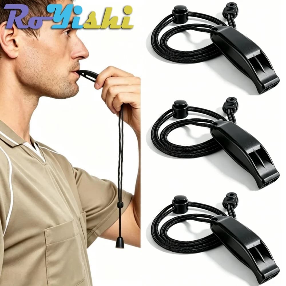 Emergency Whistles with Lanyard Safety Whistles for Kayak Life Jackets Lifeboats Fishing Boats Camping Hiking Hunting