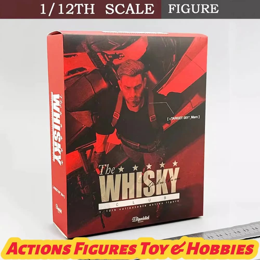In Stock 1/12 Scale Bigaddict Target 001 Whiskey Club Killer Mark Action Figure Collection Decoration Ornament Model Toy Gifts