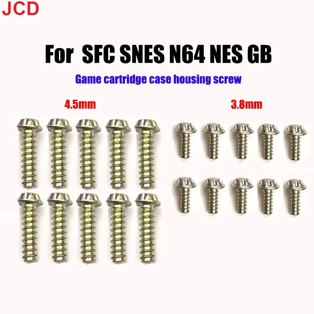 JCD 10 pz 3.8mm 4.5mm Viti Bit di Sicurezza Per N64 NES SNES Per Gameboy GB Console e Viti per Cartuccia