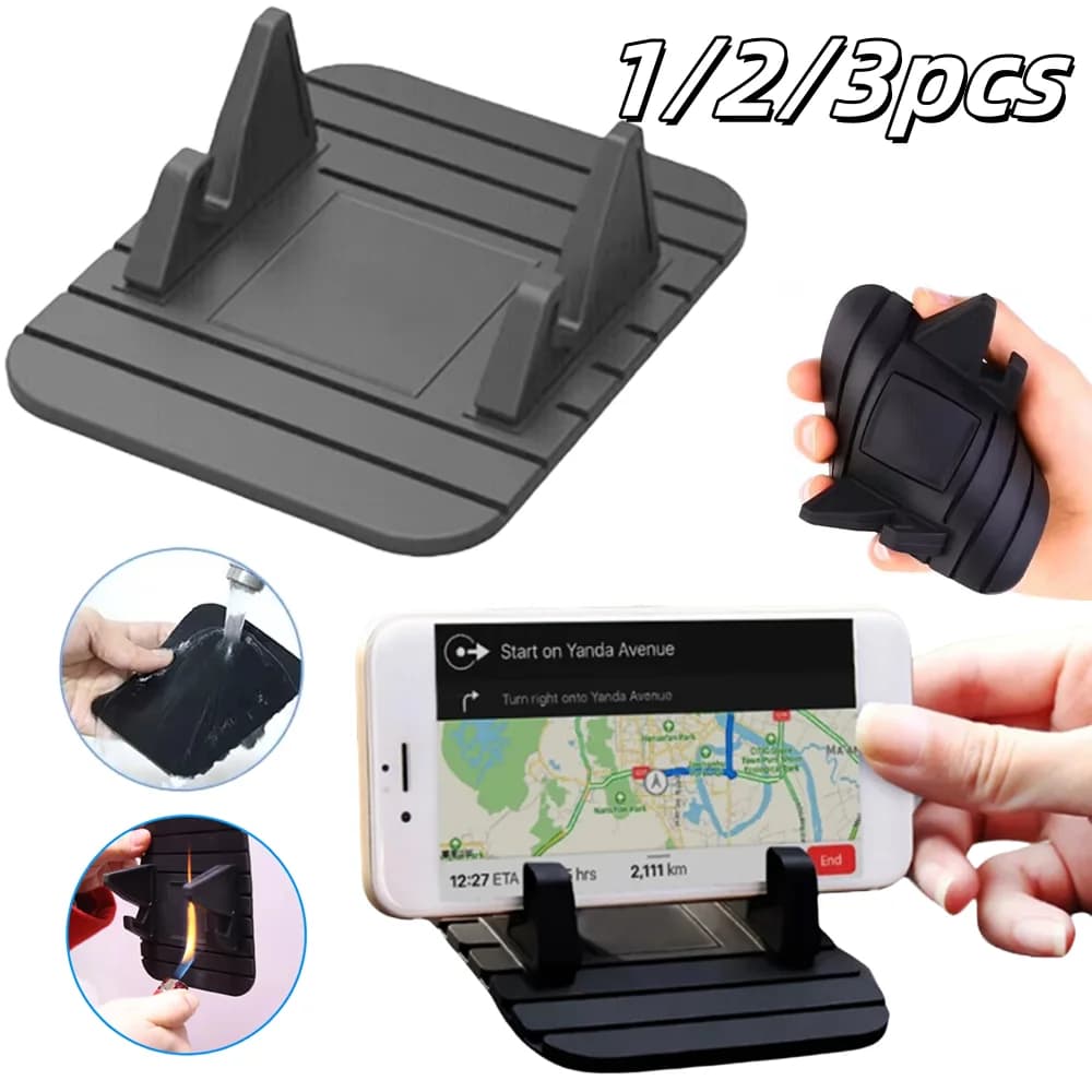 1/2/3 pezzi antiscivolo supporto in silicone per auto tappetino pad cruscotto supporto per telefono cellulare per Iphone Samsung Xiaomi nel supporto GPS per auto