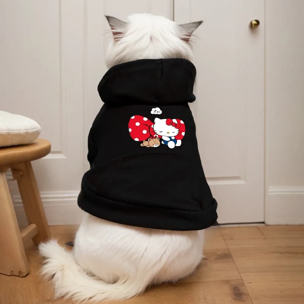 1PC Felpe con cappuccio per cani e gatti, felpe con cappuccio a tema cartoni animati, felpe con cappuccio per cani e gatti in stile sportivo