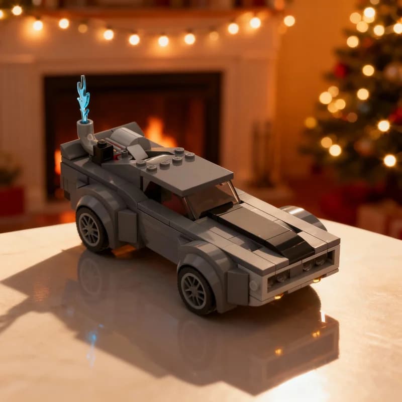 242pcs MOC City Champions Fast Furious - Ice Charger Model Building Blocks Toy Architecture Christmas Gift DIY Brick 3D Creative