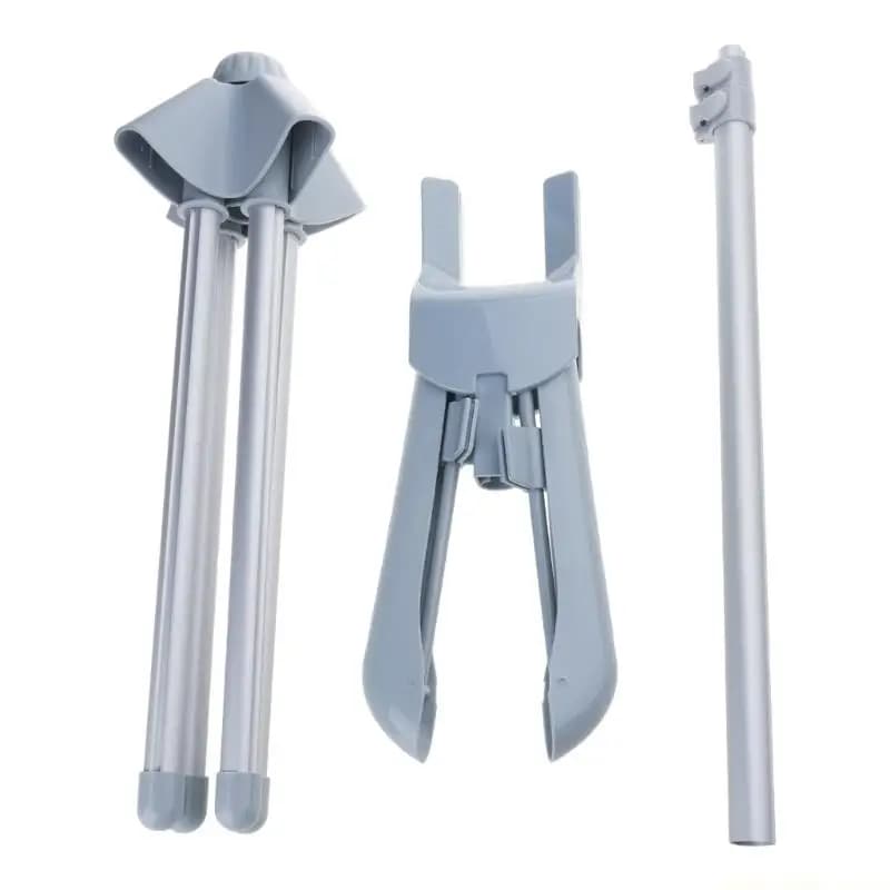 QX2E Supporto per vaporiera regolabile pieghevole per indumenti con due clip per camicia, soprabito, gilet, supporto per