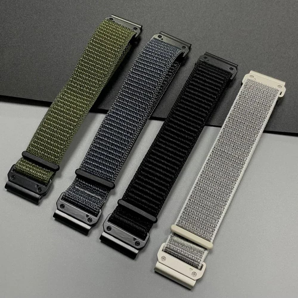 Cinturino in nylon Quick Fit da 22/26mm per Garmin Fenix 8 pro Enduro 3 Tactix 8 Bracciale per Garmin Instinct 2/2X 3 Accessori cinturino