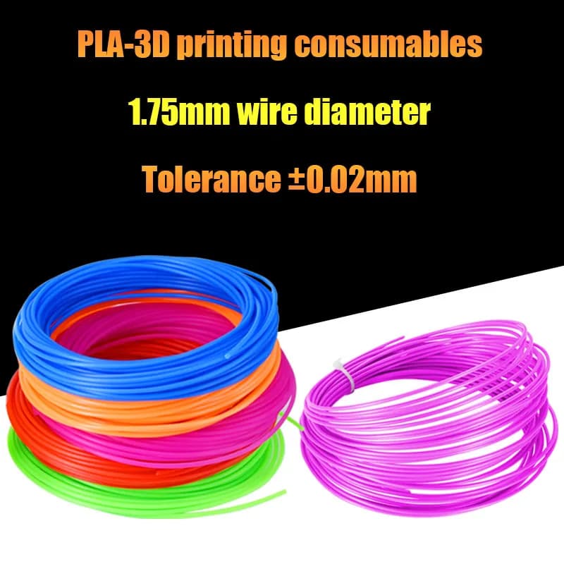 Charging 10m 3D Pen Filament PLA 1,75 mm 24 colors 3D Printing material for stereoscopic modeling Compatible with most 3D printers