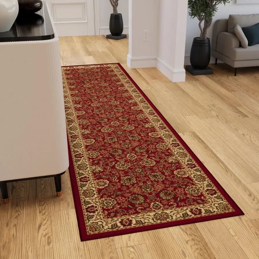Pastry carpet for hallway 27 x 96, anti-slip, oriental style, easy to clean, durable and suitable for pets