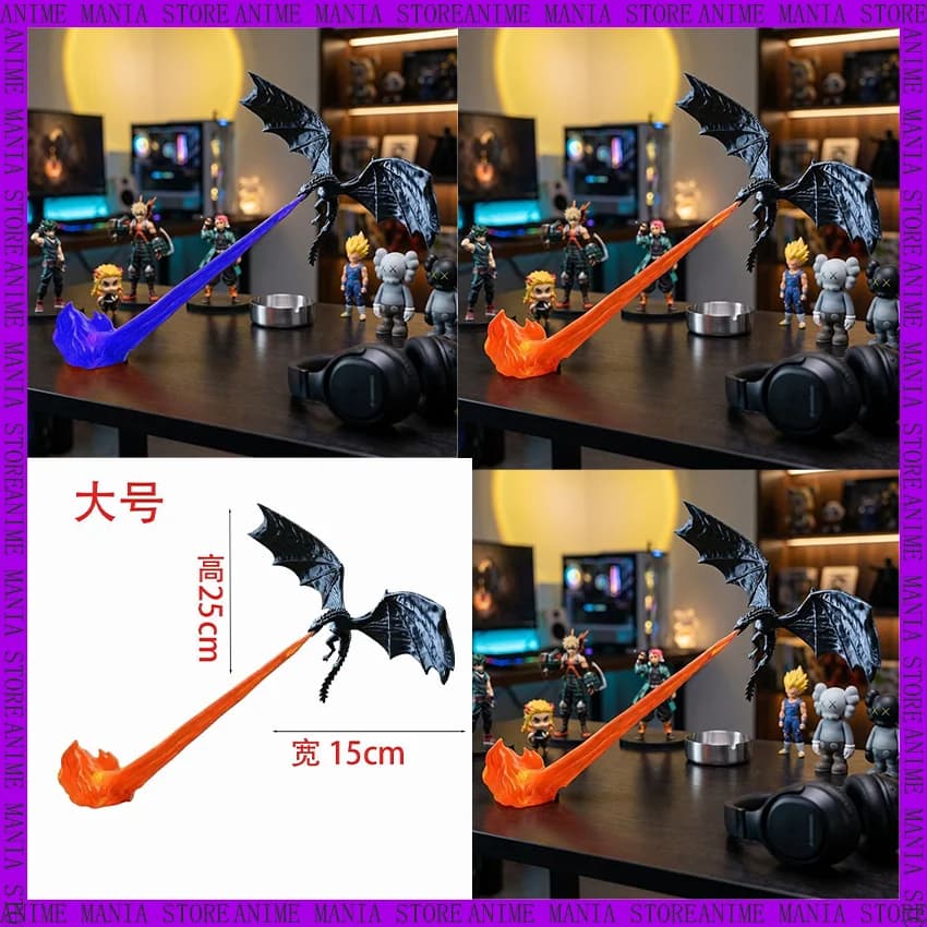 Creative Dragon Breath Lamp Ornament Atmospheric Glowing Desktop Decoration Stylish Trendy Appearance Score Dragon Night Light