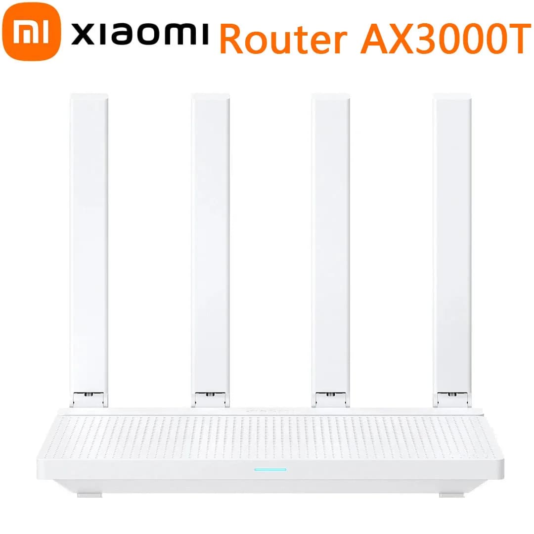 Xiaomi Router AX3000T Mesh WiFi6 2.4GHz 5GHz 3000Mbs 256MB Doppio segnale WAN Rete Qualcomm Ripetitore CPU Amplificatore con Mi Home