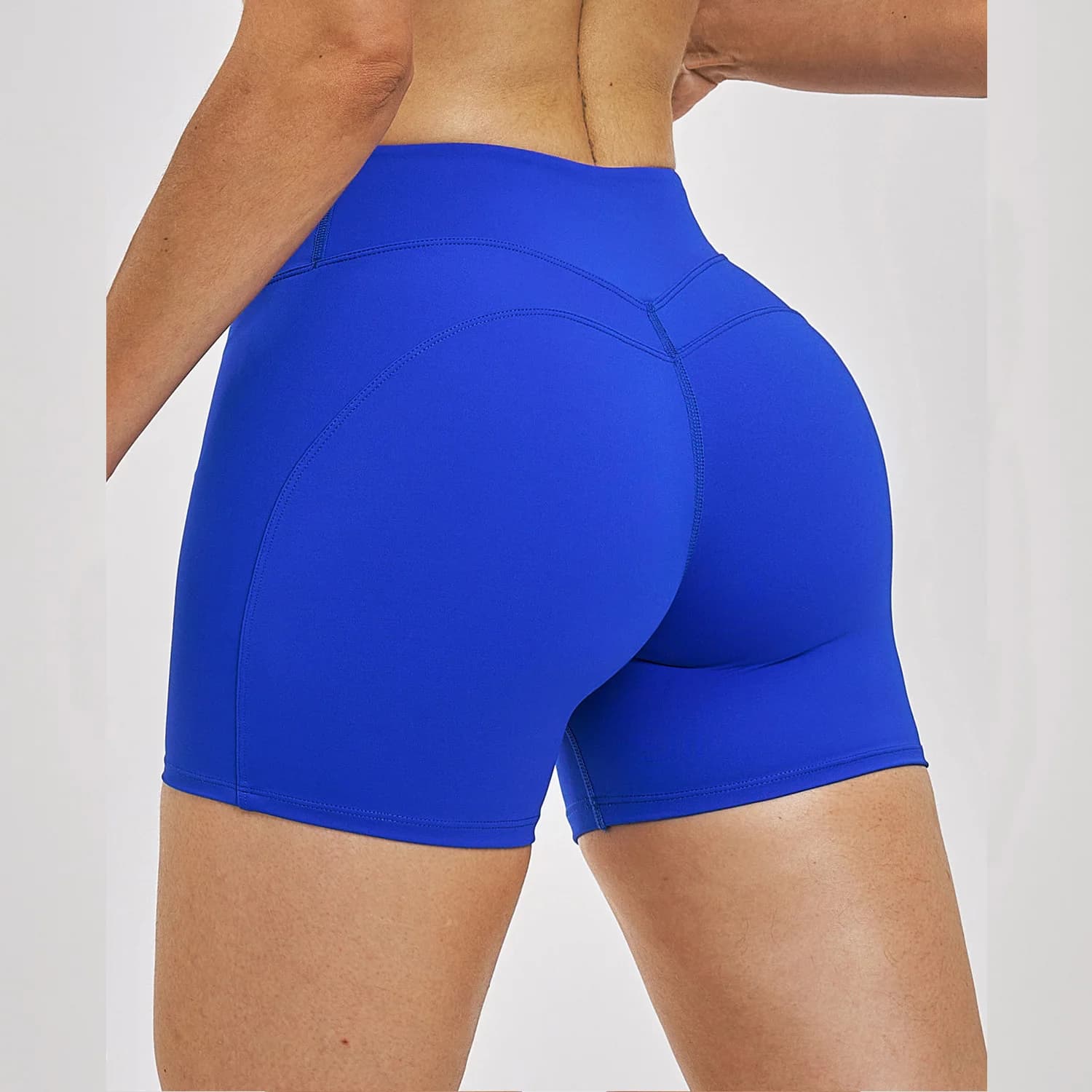 Pantaloncini Yoga Effetto Nuvola, Solidi, Modellanti, da Palestra e Sport, Asciugatura Rapida, Effetto Levigato, per Allenamento, Fitness, Ciclismo e Corsa all'Aperto