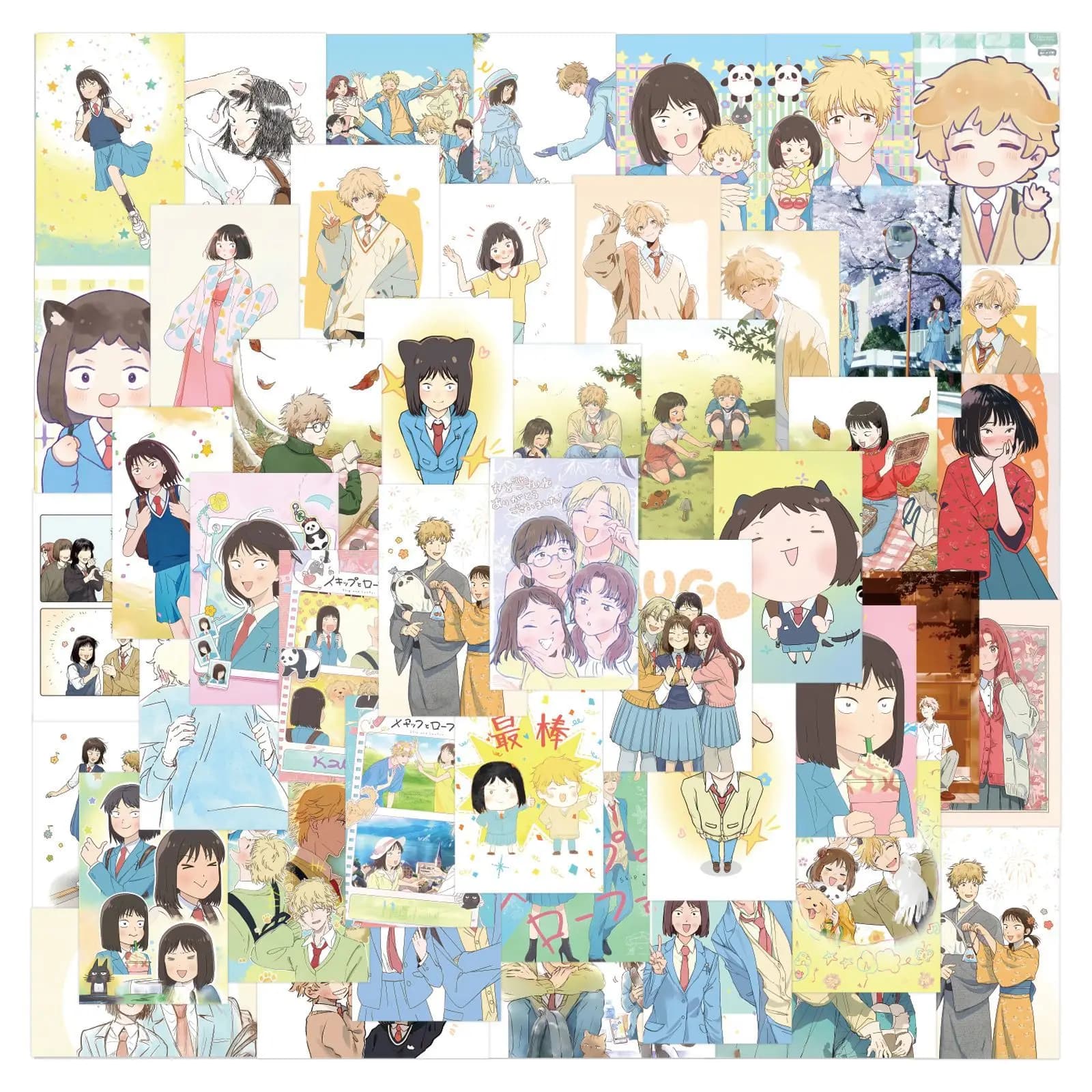 10/40/80PCS Anime Giapponese Salta e Mocassino Adesivi Carino Divertimento Doodle Decalcomanie Giocattolo Per Bambini FAI DA TE Tazza di Acqua Notebook Diario Cassa Del Telefono