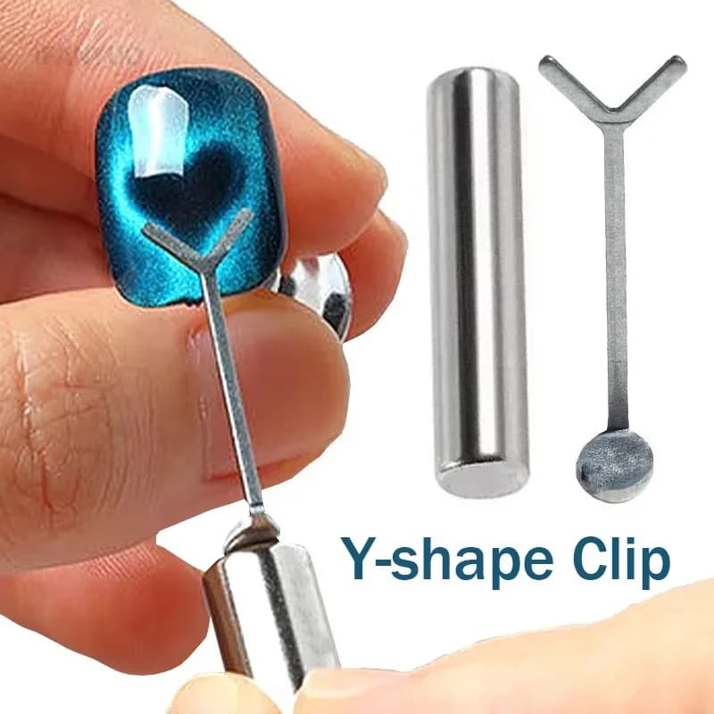 Y-shaped Love Heart Magnetic Auxiliary Tool Cat's Eye Match with Nail Magnet Suck Cat Eye Heart Shapes Effect Gel DIY Tool