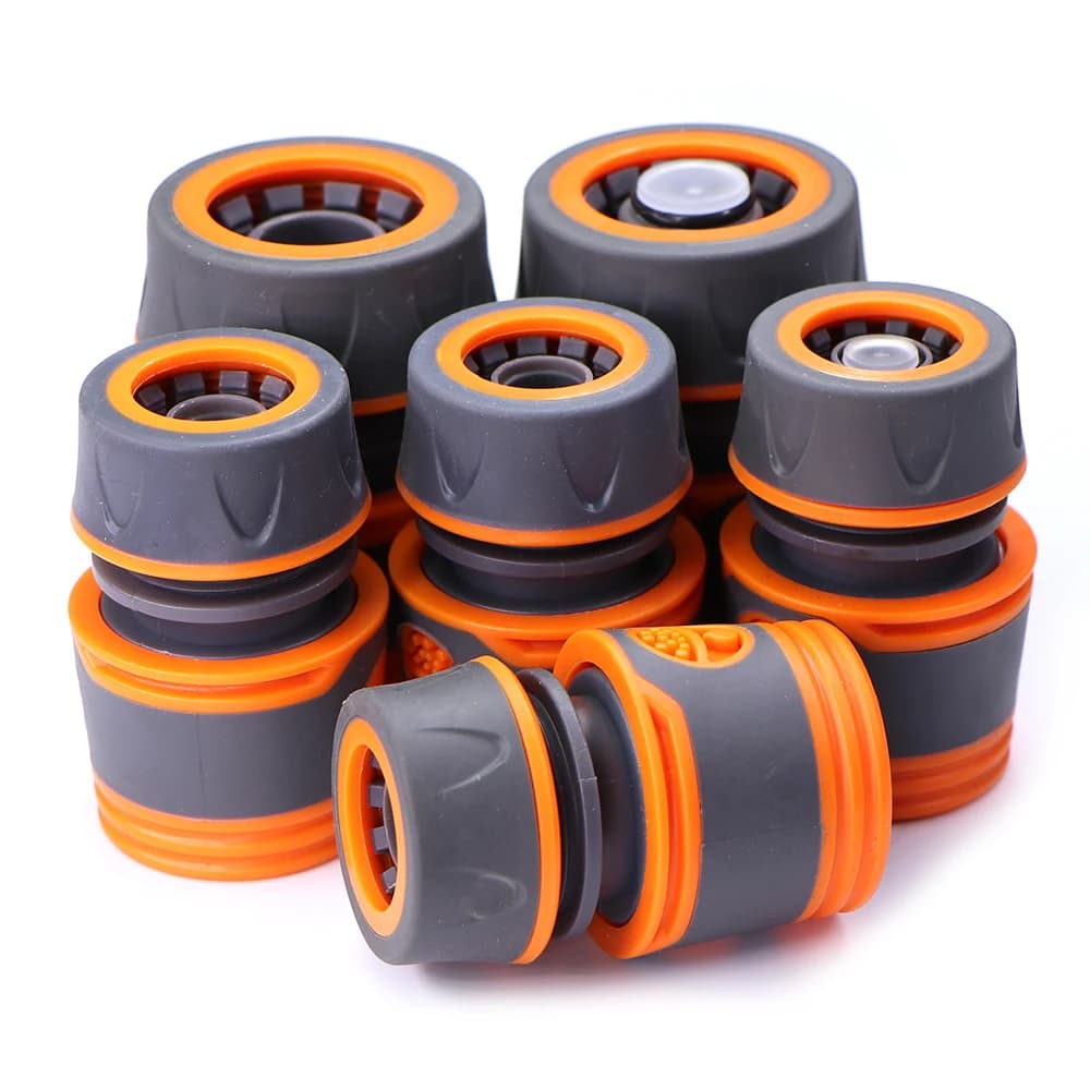 2PCS 1/2 "3/4" Adapter for garden hose with 16mm quick connector Water coupler Joints Irrigation pipe Connect Extender Repair