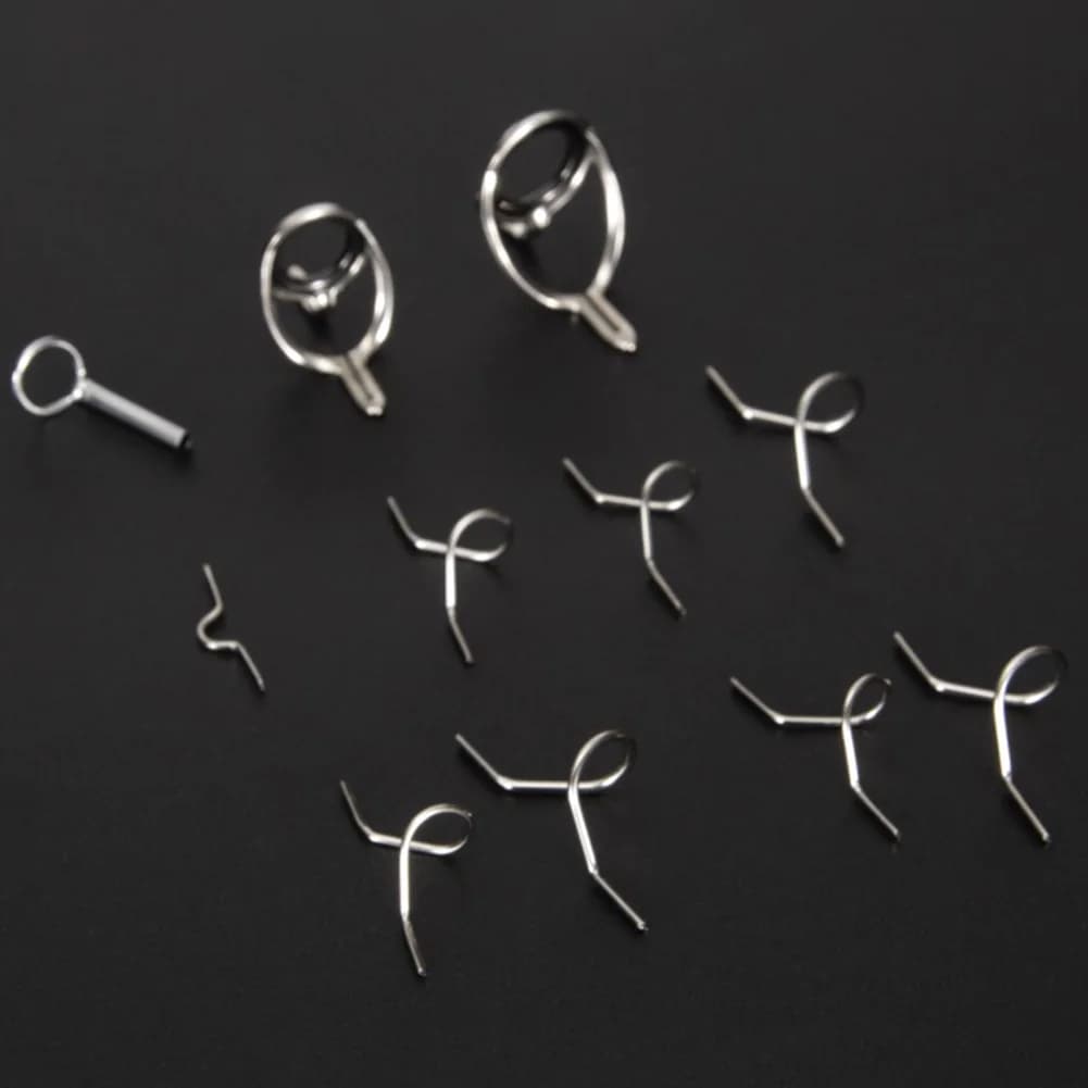 Facile da riporre nuovissimo strumento per la pesca a mosca asta con gancio anello guida resistente alla corrosione punta guida asta guida set occhiello liscio