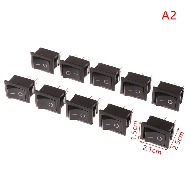 10 Pz/Lot KCD1 Oval Balance Switch 2 Pin 2 Marce Electric Kettle Power Supply Switch ON-OFF Boat Shape Switch