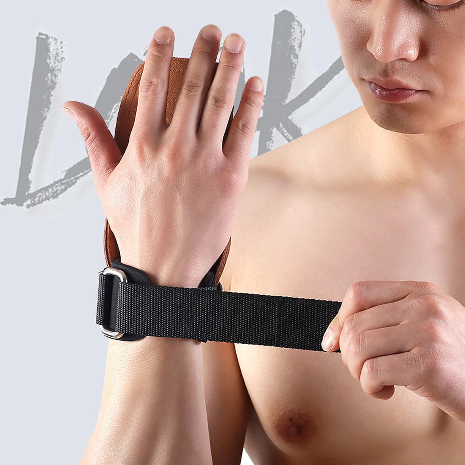Exquisite Craftsmanship Weightlifting Glove Palm Protector Non-Slip Surface Open-Finger Design for Gym Fitness Pull Up Training