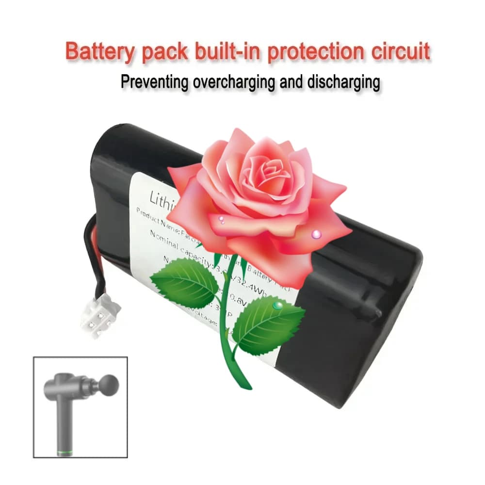 Nuova Batteria al Litio Ricaricabile 2026 da 10.8V 3000mAh, Adatta per Pistole Massaggianti e Batterie Speciali per Strumenti Massaggianti