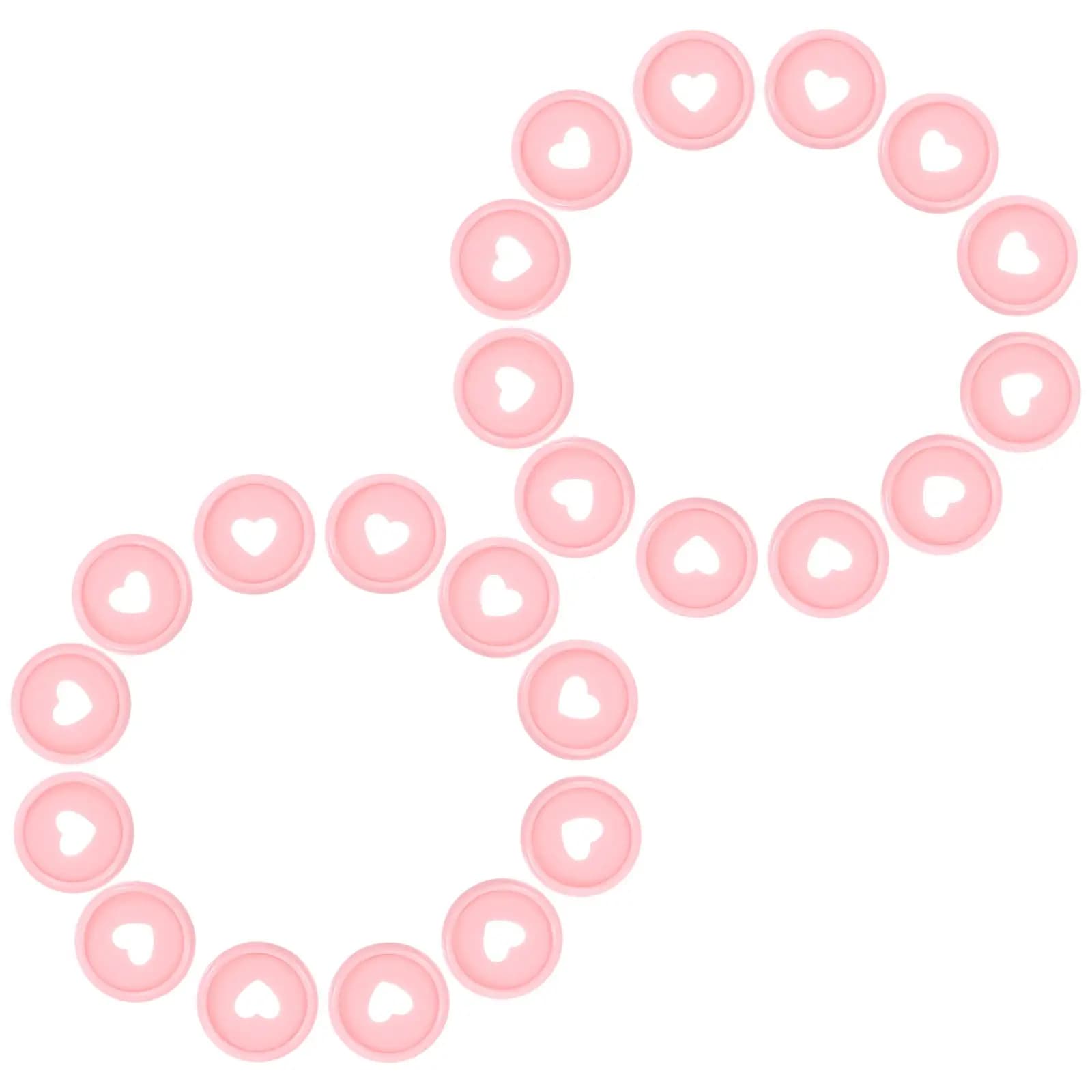 50 Pezzi Dischi in Plastica Premium con Fori a Cuore e a Fungo per Quaderni a Fogli Mobili, Agende, Raccoglitori, Calendari, Scuola e Ufficio