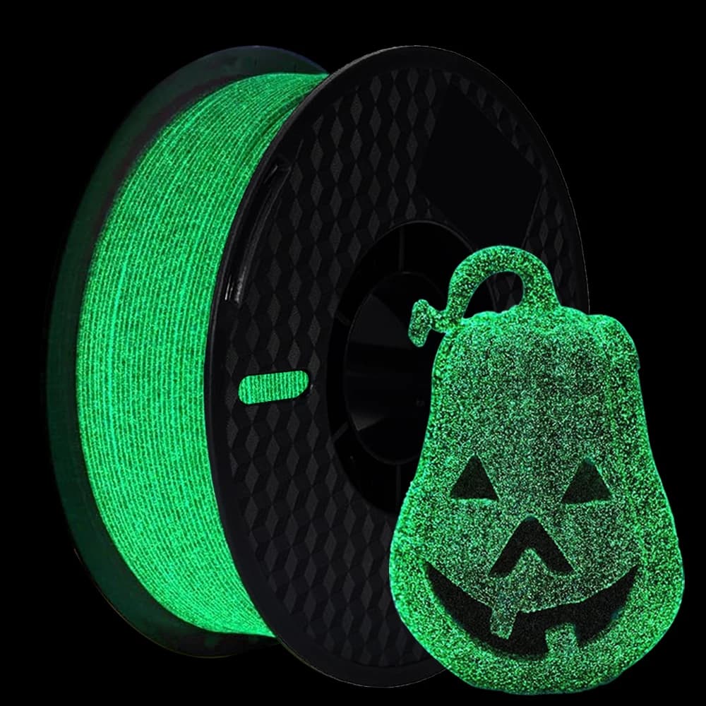 Filamento stampante 3D PLA Notte luminosa Cielo stellato Verde 1,75 mm Stampa pla Nottilucenti verde pla Filamento lucido 250 g, 500 g 1 kg