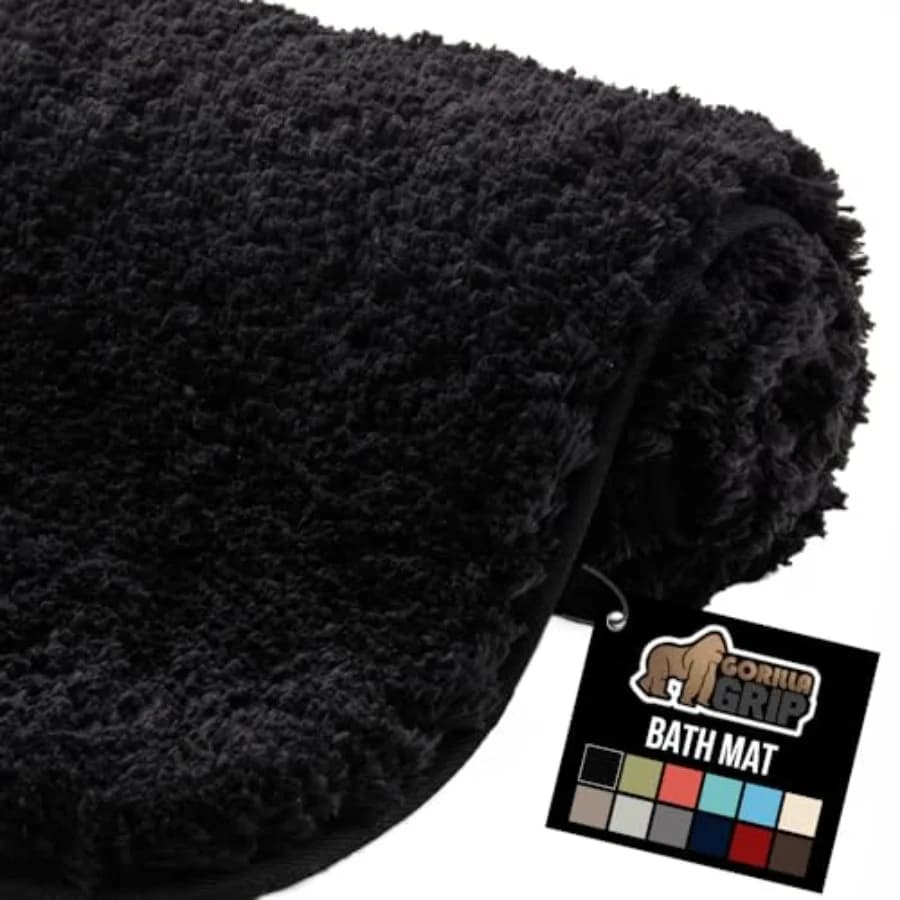 Tappetini da Bagno 60x24 Ultra Morbidi e Assorbenti, Spessi e Felpati, Lavabili in Lavatrice, in Microfibra ad Asciugatura Rapida per Doccia e Vasca