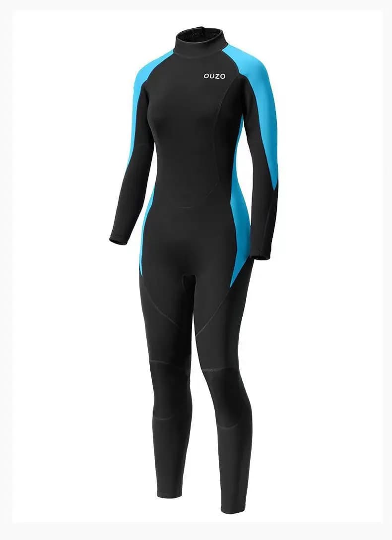 Muta Subacquea Intera in Neoprene da Uomo per Immersioni, Pesca Subacquea, Nuoto, Snorkeling, Surf - Set Monopezzo Invernale Termico