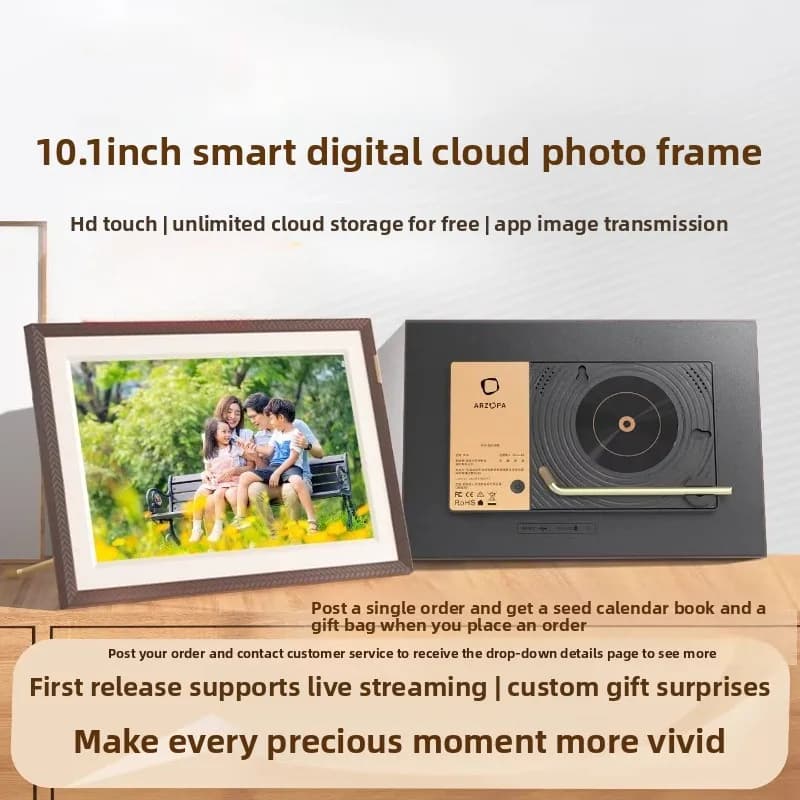 10.1 inch electronic album high definition intelligent digital cloud photo frame monitor touch picture screen player photo