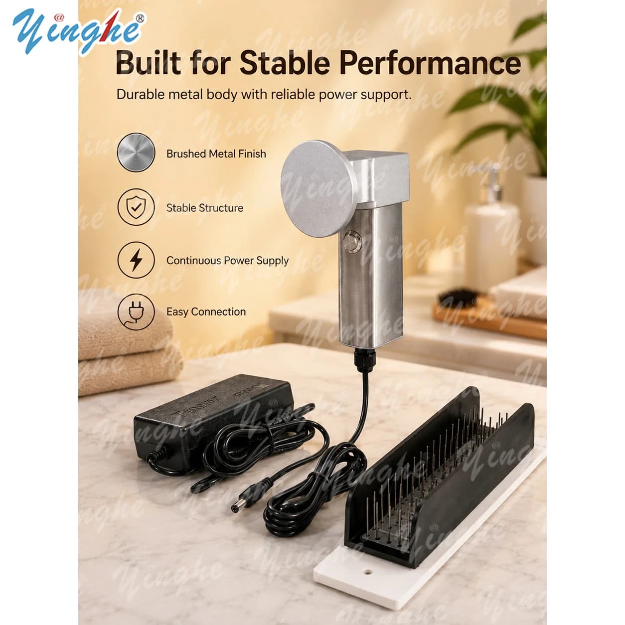 Stainless Steel Auto Hair Aligner Machine, Professional Bulk Straightener Tool, Fast Flatten for Salon Hairstylist, 2026 New