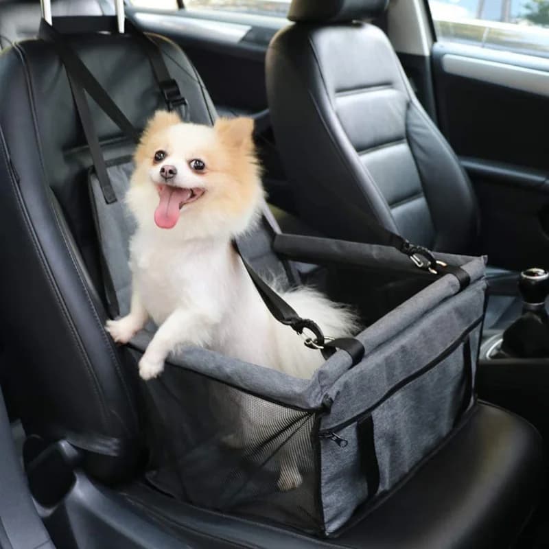 Dog Car Seat Cover Foldable Hammock Pet Harness Cat Bag Basket Stable and Foldable Travel Pet Dog and Cat Safety Car Seat JJ1506