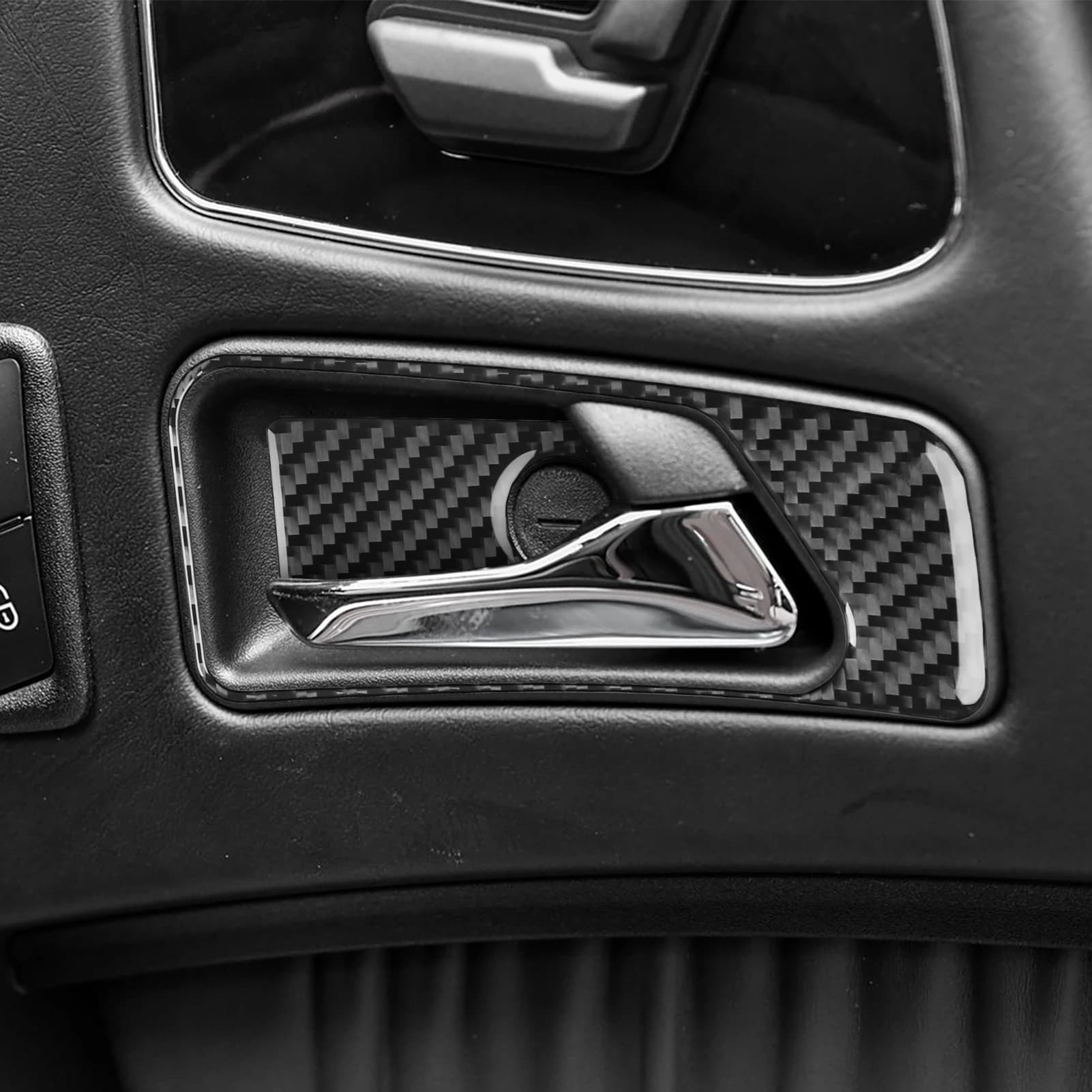 Accessori per Mercedes Benz Classe G W463 2013-2018: Copertura in Fibra di Carbonio per Fari, Maniglie Porte e Cruscotto, Adesivi Tuning per Interni