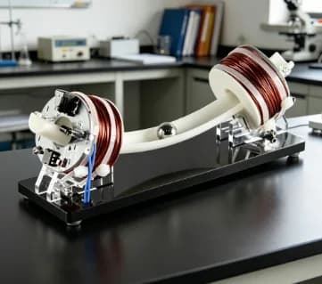 Science Teaching Magnetic Accelerator Arc Ball Pendulum Magnetic Field Demonstration Model Decorative Desktop Ornament