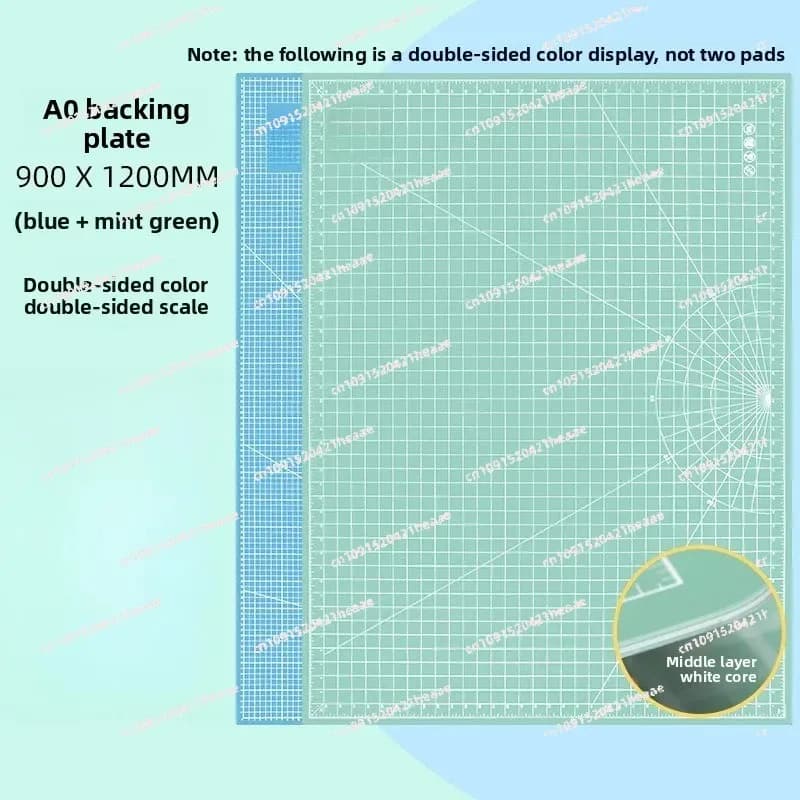 Tappetino da Taglio Rotante Autoriparante Bifacciale Super Grande A0, 1 Pezzo, Ideale per Taglio Tessuti, Progetti Scrapbooking e Cucito