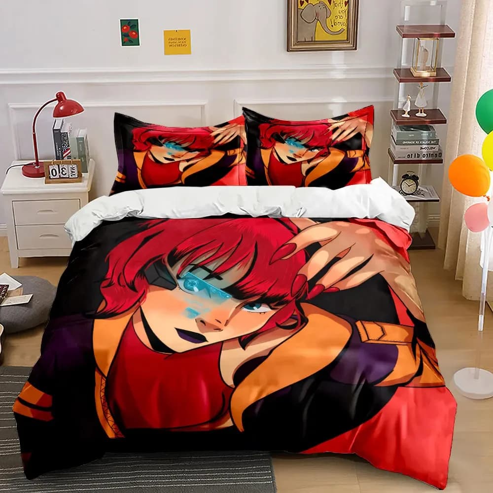 "Futuristic Style Three-Piece Set" Soft Comfortable Duvet Cover Bedding Set Included 1*Duvet Cover & 2*Pillowcases, gift