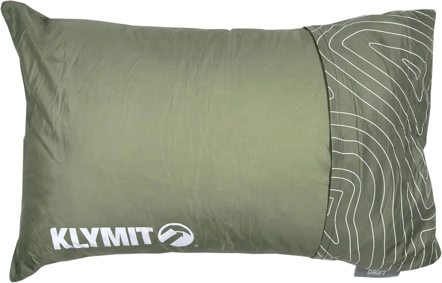 Cuscino da Viaggio in Memory Foam Sfilacciato con Fodera Reversibile per Campeggio all'Aperto, Verde Misura Regolare