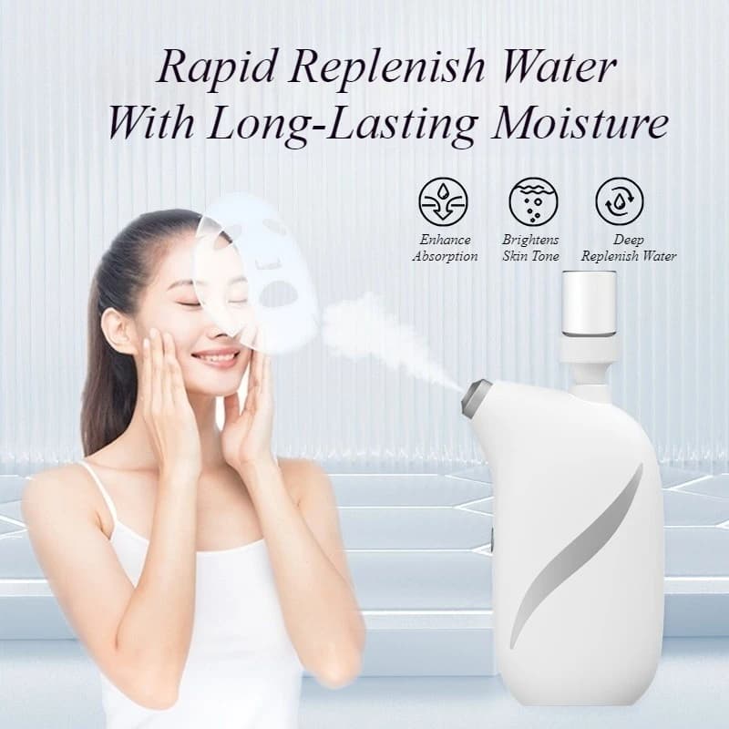 Nano Facial Vaporizer Portable Facial Steamer Equipment Facials Care Steam Devices Professional Face Moisturizer Instrument