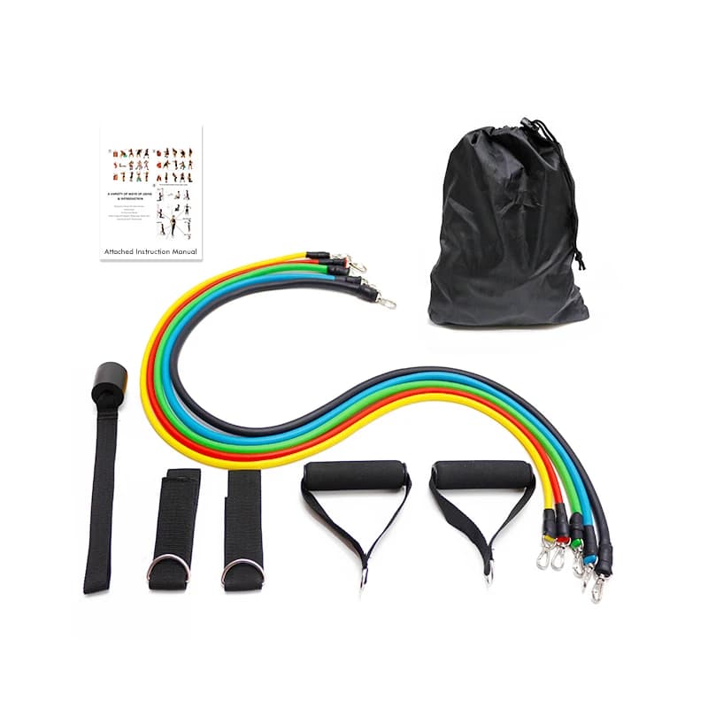 5 Level Resistance Exercises with 11 Pieces Elastic Wax for Natural latex tubes 1