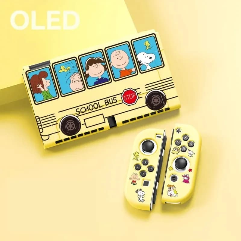 Nuova custodia protettiva in TPU per Nintendo Switch NS con design Snoopy, resistente ai graffi, in stile anime e cartone animato