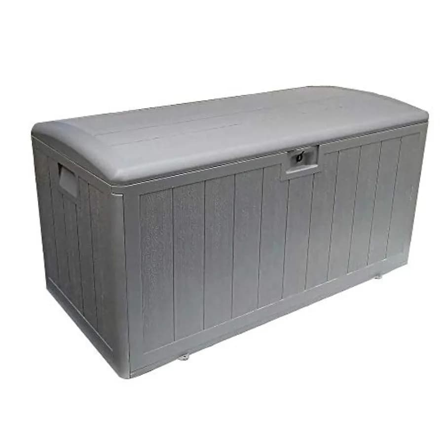 Exterior for Storage 73 Gallon Plastic Grey With Standard Closure Resistant for Use on Terrace
