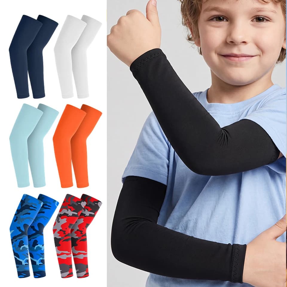 GTUBIKE 1 paio di maniche sportive rinfrescanti per braccia, per basket, ciclismo, sport all'aria aperta, protezione da zanzare e raggi UV